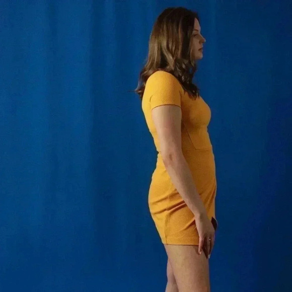 NEW H&M Mustard Yellow Dress - 8 - Picture 6 of 10